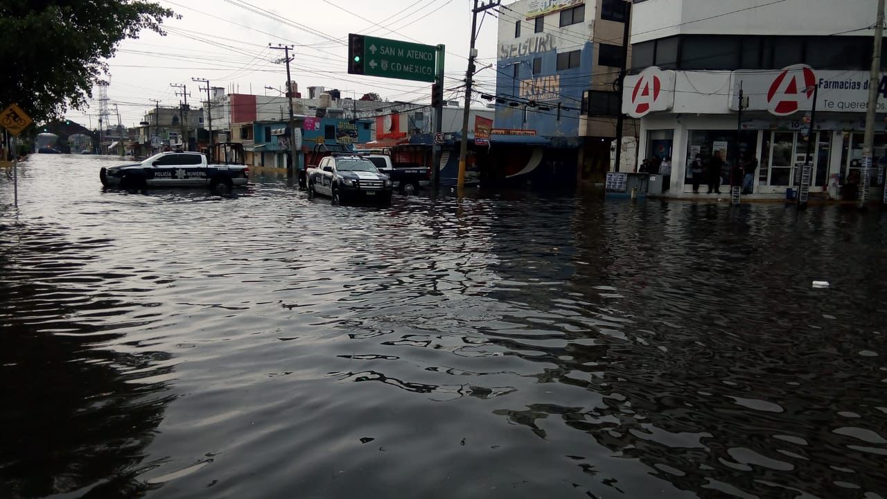 Cierran Acceso A San Mateo Atenco Por Inundaciones