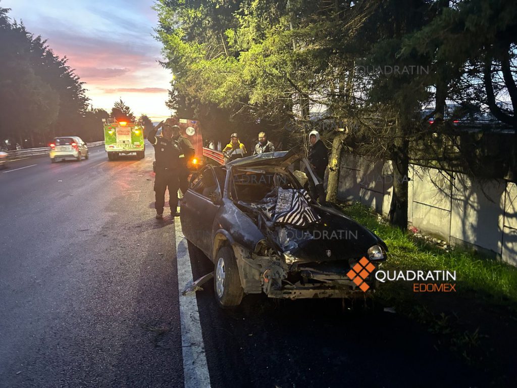 Choca contra árbol y fallece en Tollocan