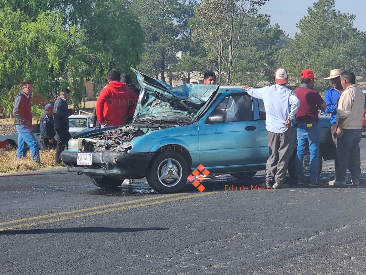 Carambola en la carretera Toluca Zitácuaro deja 4 heridos 2 graves