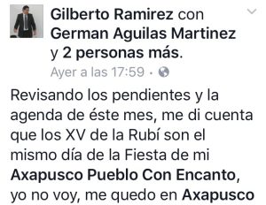 AXAPUSCO XV AÑOS DE LA RUBI