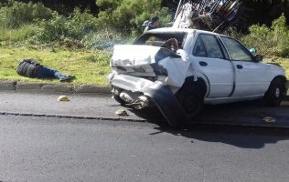 Provoca carambola tráfico en carretera México–Texcoco hacia Los Reyes