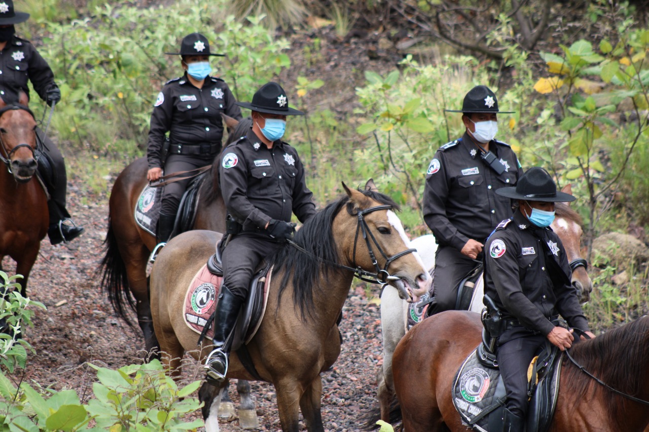 Intensifica Caballería de Chimalhuacán vigilancia en Parque Ecoturístico