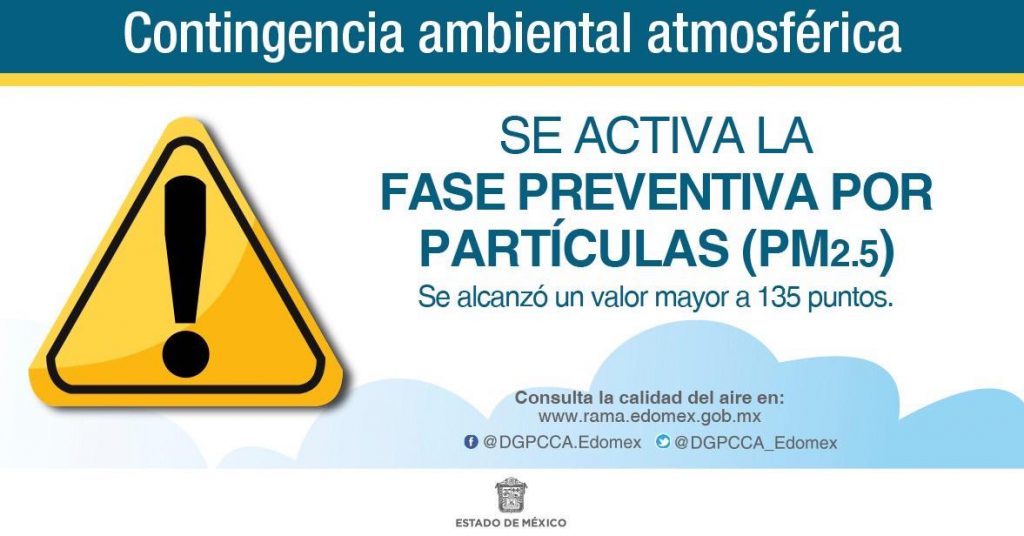 Activa Gobierno Del Edomex Fase Preventiva Por Contingencias Ambientales