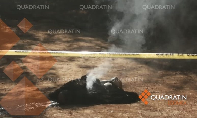 Dejan cadáver calcinado y con tiro de gracia en Almoloya de Juárez