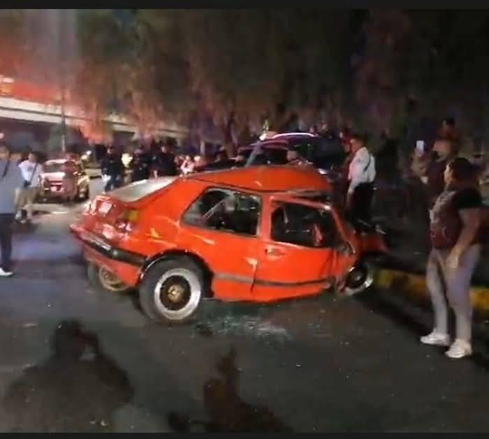 Accidente automovilístico en Chalco