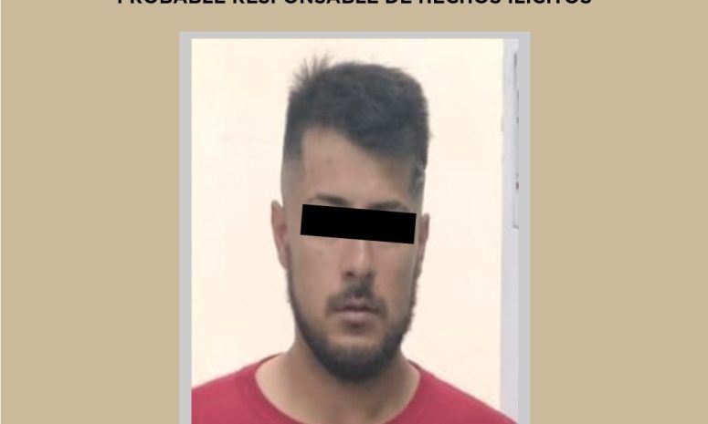 Durante la detención de masculino hieren a elemento policiaco