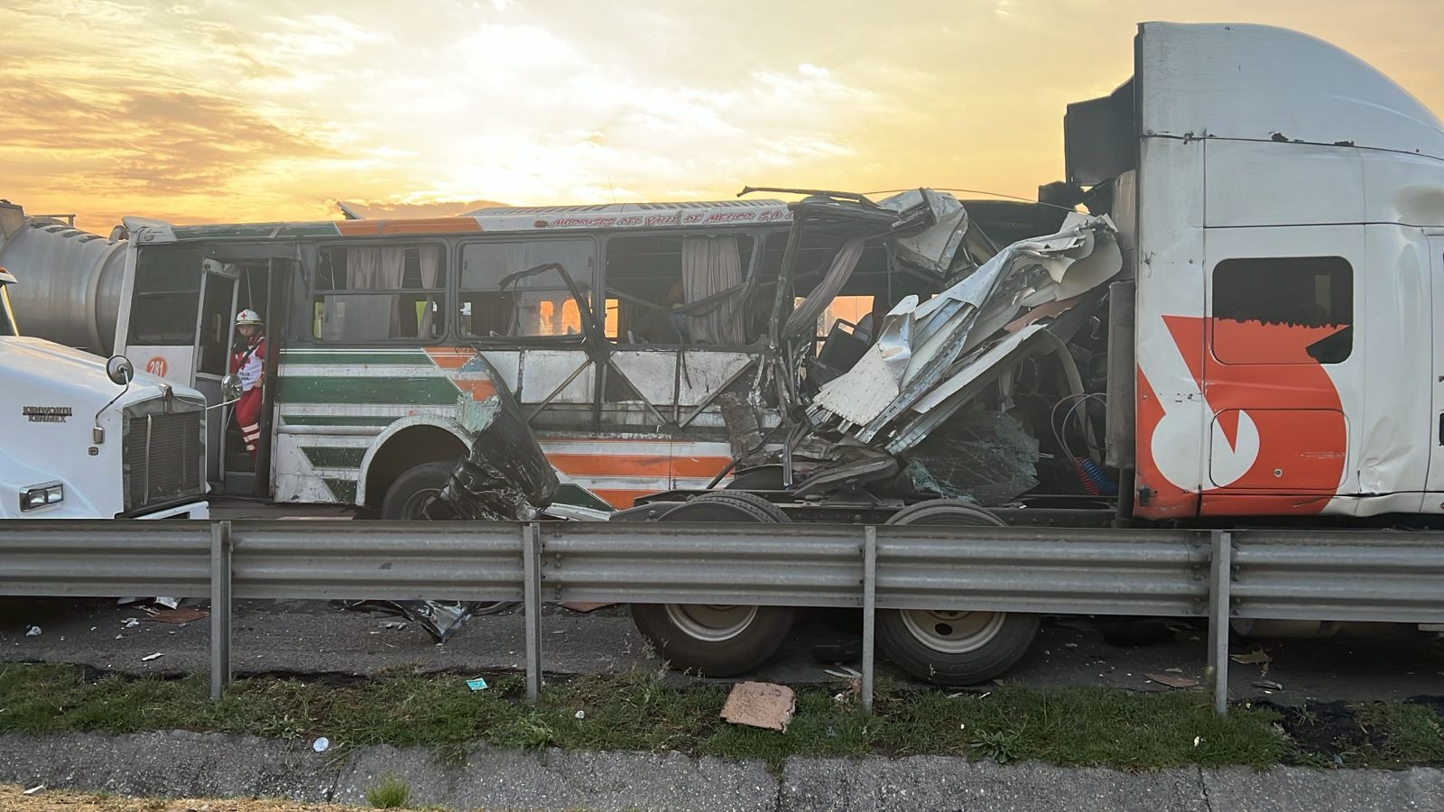 Accidente carretera en Ecatepec