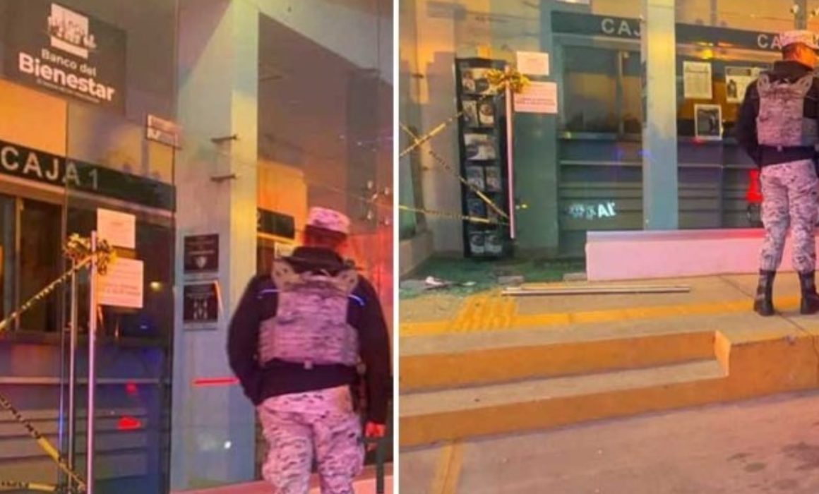 Atracan Banco Bienestar en las narices de oficiales de Toluca