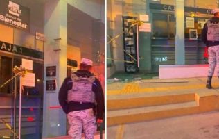 Atracan Banco Bienestar en las narices de oficiales de Toluca
