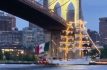 Buque Escuela Cuauhtémoc choca contra el Puente de Brooklyn en Nueva York