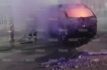 Se incendia combi del transporte público por corto circuito en Ecatepec