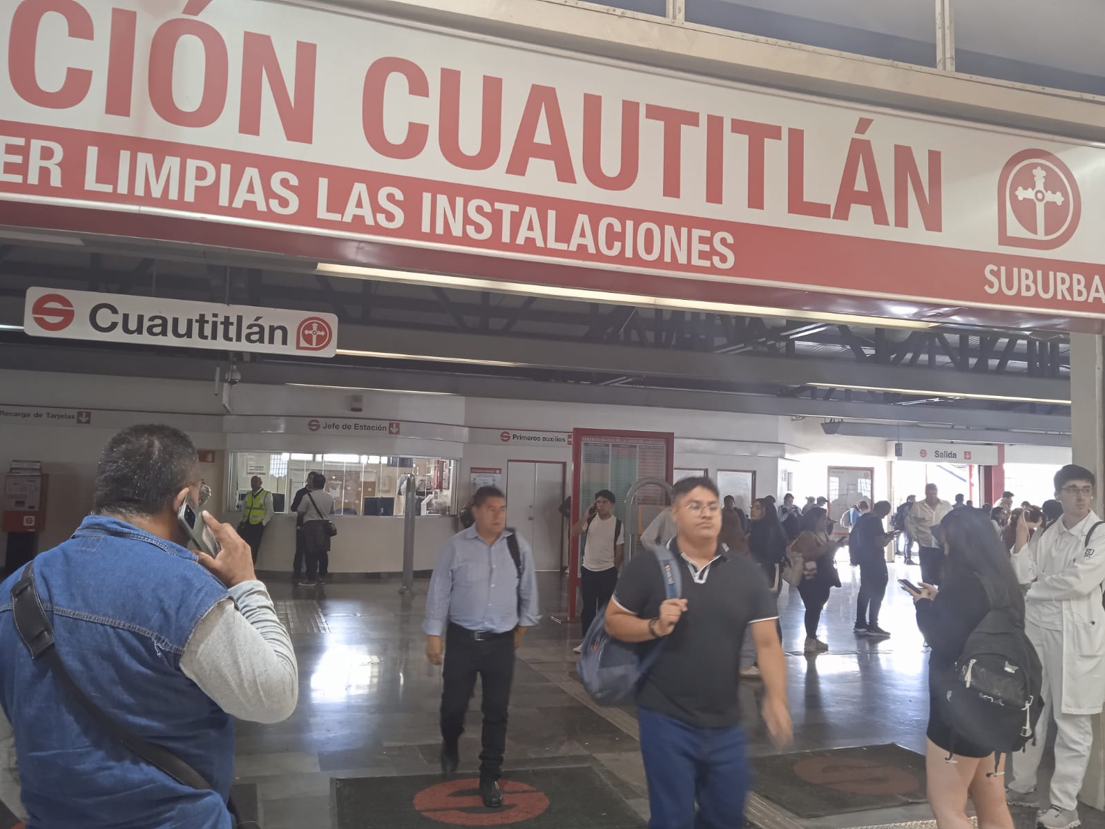 Fuga de gas en Suburbano Cuautitlán