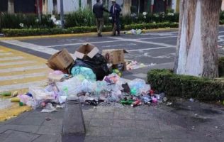 Generó 30 toneladas de basura los festejos del campeón Toluca