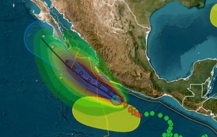 Advierten lluvias intensas por huracán Flossie en costas mexicanas