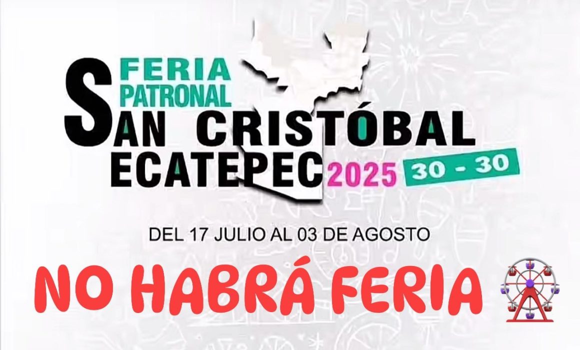 Anuncian cambios en la feria patronal de San Cristóbal en Ecatepec