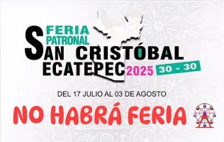 Anuncian cambios en la feria patronal de San Cristóbal en Ecatepec