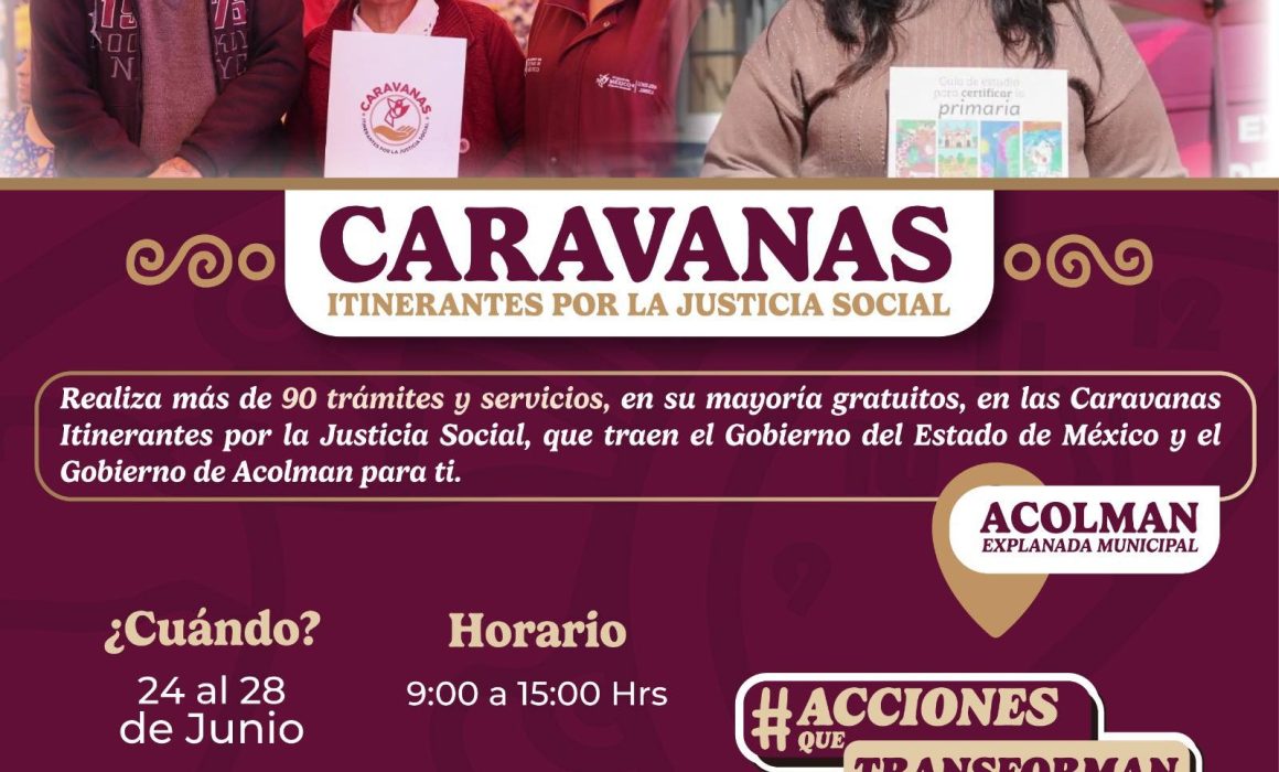 Aprovecha los trámites que ofrecen las Caravanas en Acolman