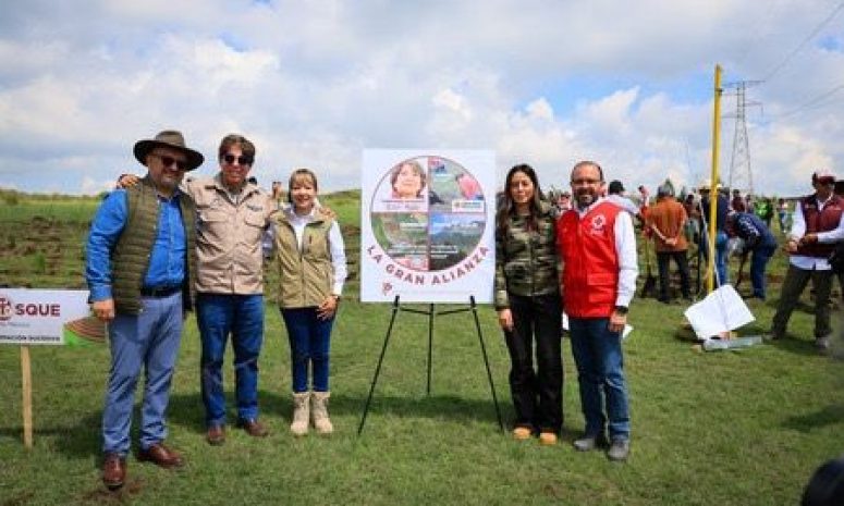 Arranca primer bosque-escuela en Edomex con la siembra de 5 mil árboles