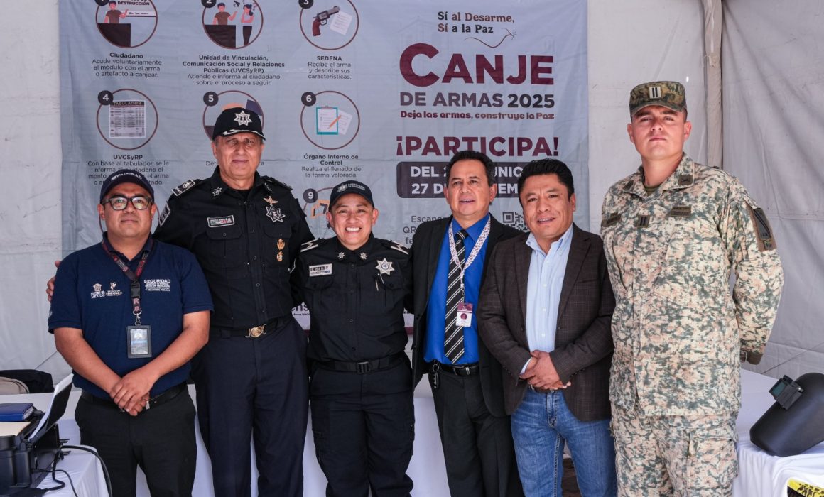 Arranca canje de armas 2025 en Los Reyes La Paz, Edomex
