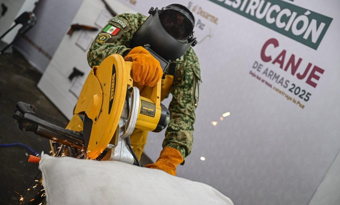 Acumula más de 1 mdp por Canje de Armas 2025: SSEM