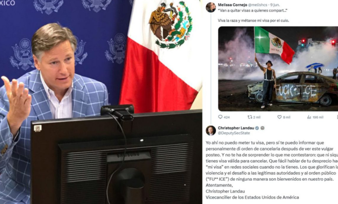 Por publicación vulgar, ordena Landau cancelar visa a morenista; no tiene