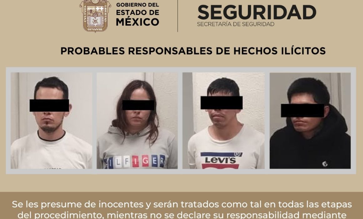 Capturan a presunta banda de narcomenudistas en Valle de Chalco