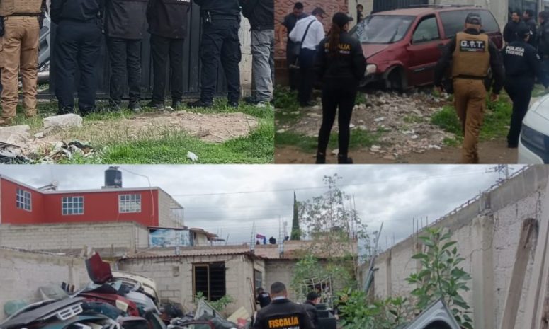 Catean inmueble en Tezoyuca; aseguran autopartes