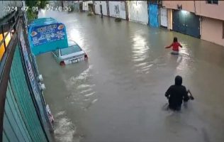 Colapsa Chicoloapan por intensas lluvias