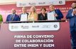 Delfina Gómez firma convenio