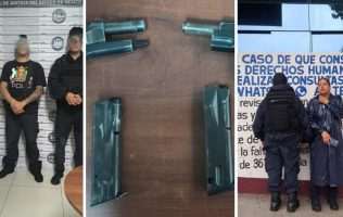 Desacatan protocolo policías de Naucalpan al accionar armas en la calle