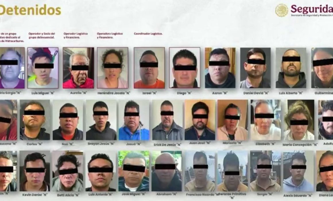 Desmantelan a red dedicada al robo y venta ilegal de hidrocarburo