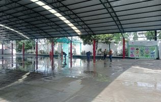 Activan labores de limpieza tras inundaciones en escuela de Acolman