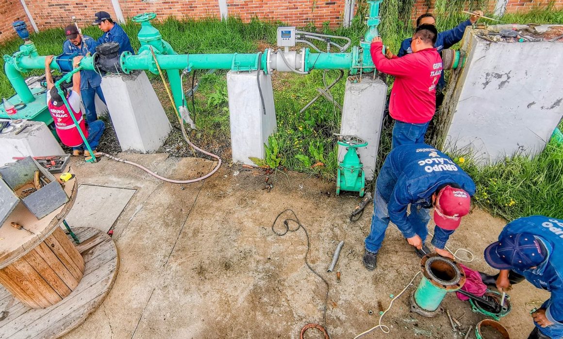 Garantiza Edomex el suministro de agua al restaurar pozo en Ayapango