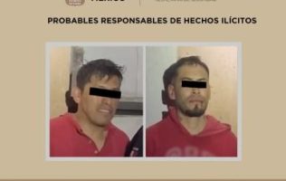 Repelen uniformados agresión con arma de fuego y detienen a 2 hampones