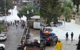 Se desborda presa en Naucalpan