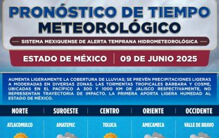 Prevén granizada para esta tarde en el Valle de México