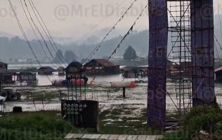 Se inunda La Marquesa; reportan tránsito lento en la México-Toluca