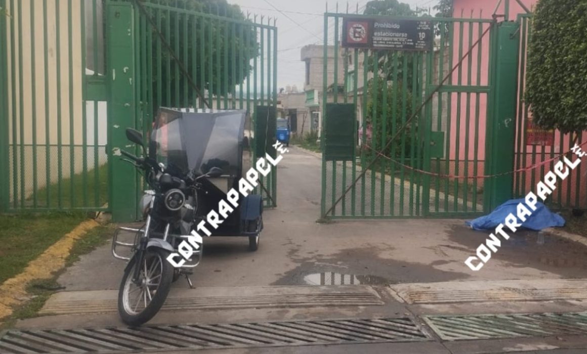 Asesinan a conductor de mototaxi frente a menor en Chicoloapan, Edomex