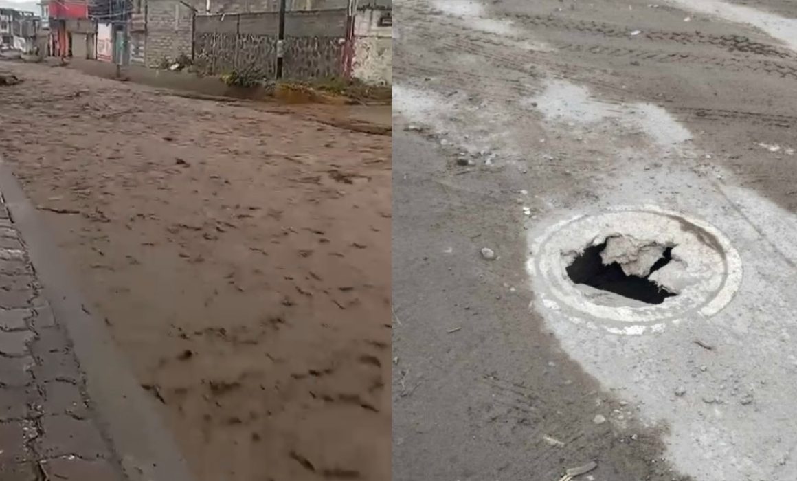 Desbordado por completo el Río en Calimaya; exigen soluciones