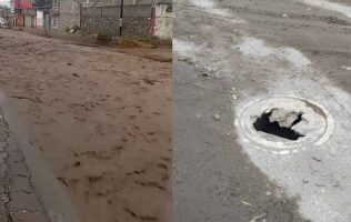 Desbordado por completo el Río en Calimaya; exigen soluciones