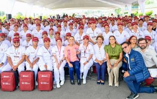 Atestigua Delfina Gómez el arranque del programa “Salud Casa por Casa”