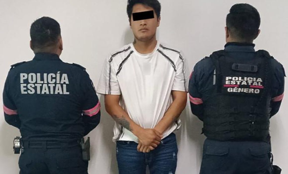 Agarran a machito que golpeó a una mujer en Metepec