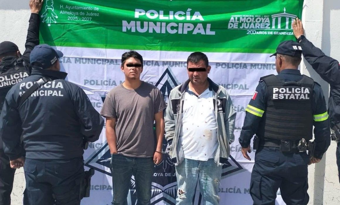 Agarran a presuntos extorsionadores de pollo en Almoloya de Juárez