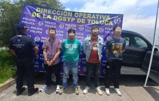 Atrapan a banda de extorsionadores colombianos en Toluca