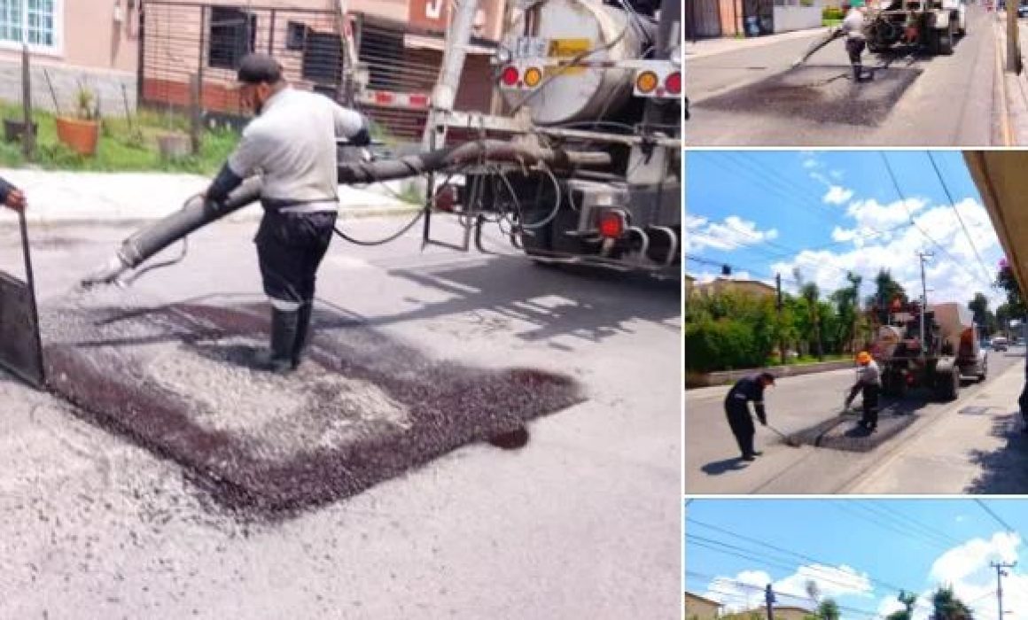 Cierran calle en Metepec por obra de pavimentación
