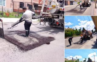 Cierran calle en Metepec por obra de pavimentación