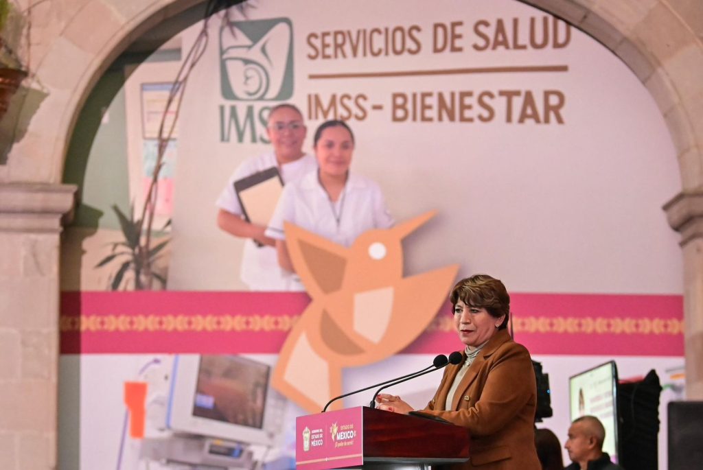 Delfina Gómez da paso hacia la atención médica gratuita
FOTO:  X Delfina Gómez