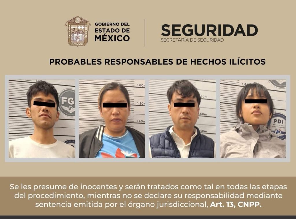 Créditos: Secretaría de seguridad del estado de México