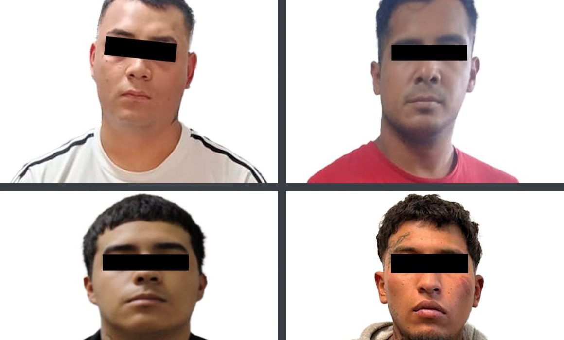 Detienen a 4 sujetos en el Estado de México