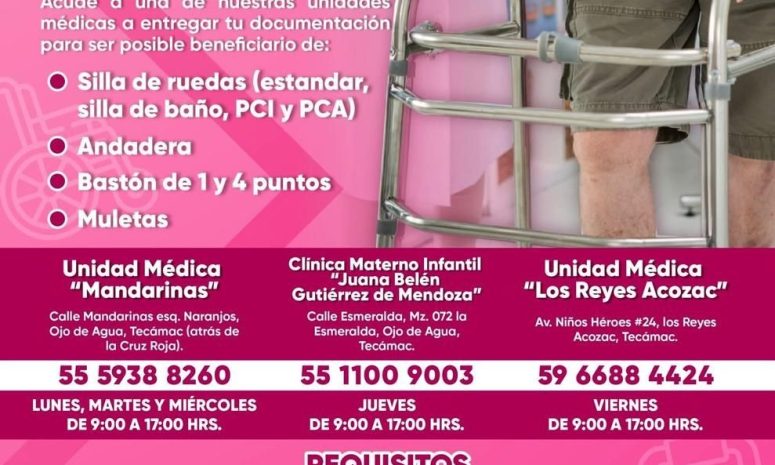 Entregará DIF de Tecámac aparatos funcionales